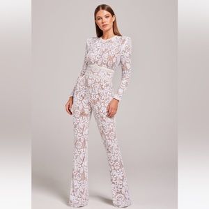 Nadine Merabi BELLA white jumpsuit
